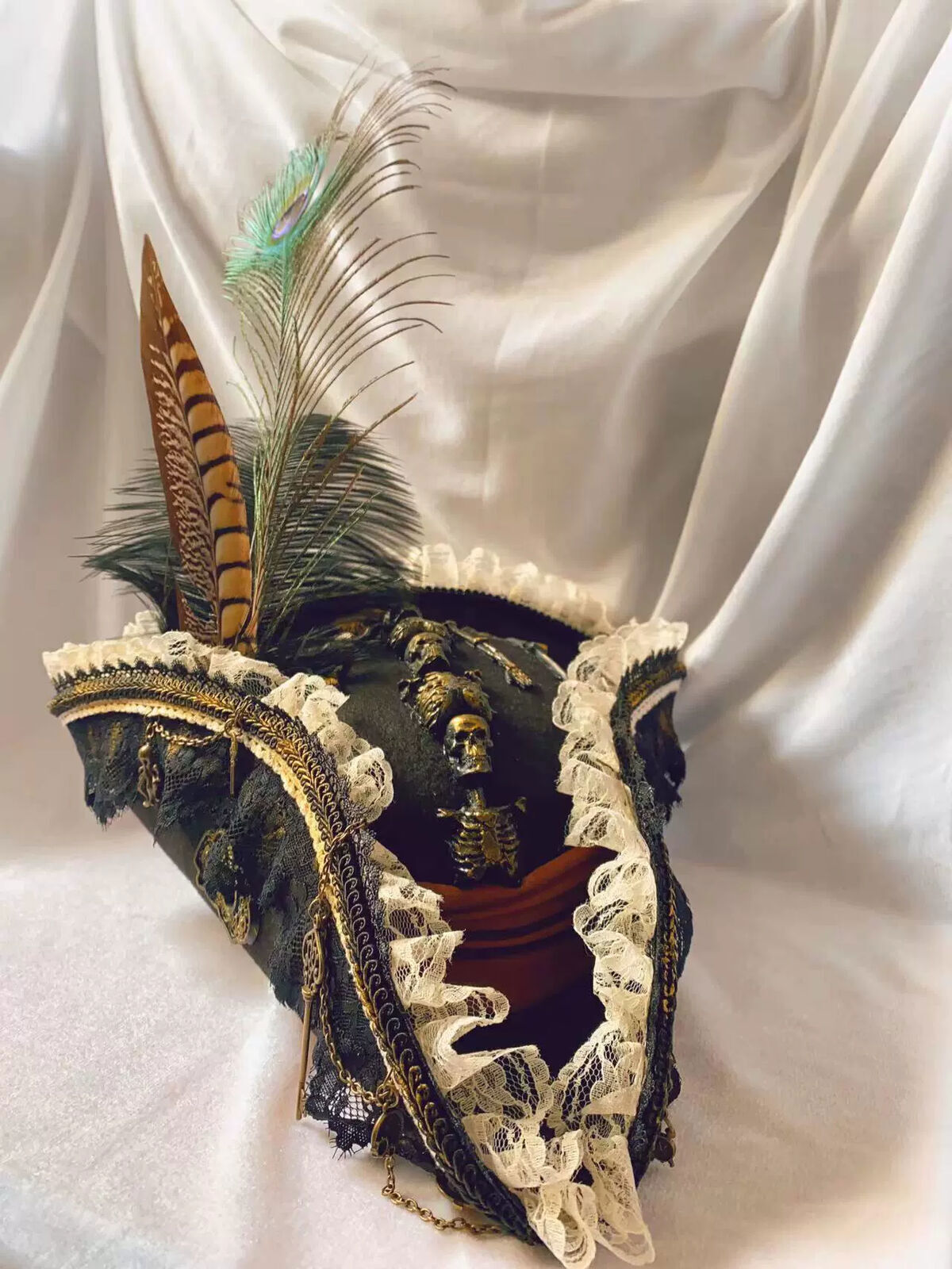Cocked Pirates of the Caribbean  Hat Pirate Cap Headgear Cosplay Halloween Props