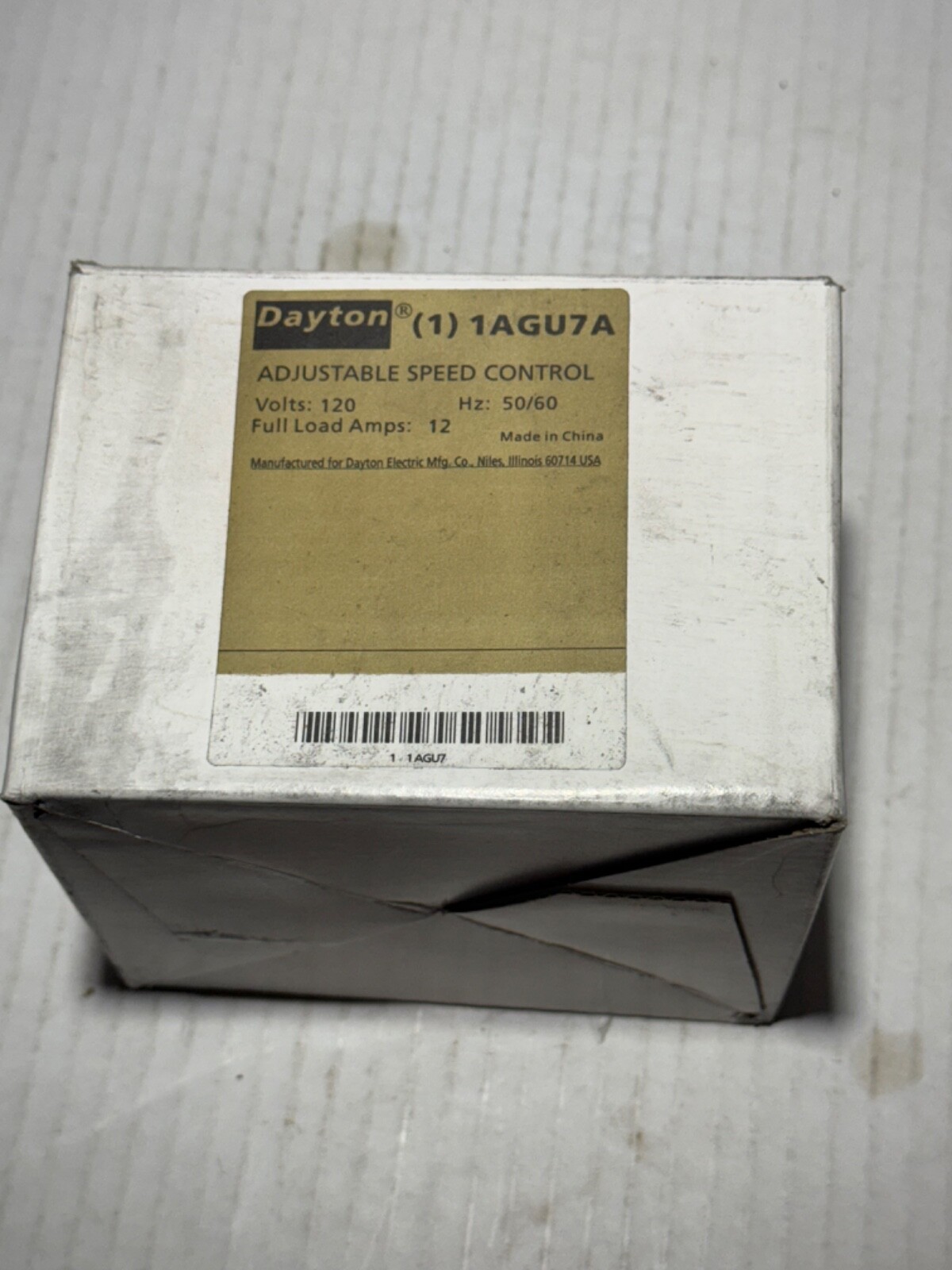 Dayton Speed Control, —, 12, 120 Voltage, 4-7/16 Width (In.), 4-1/2 Height (In.)
