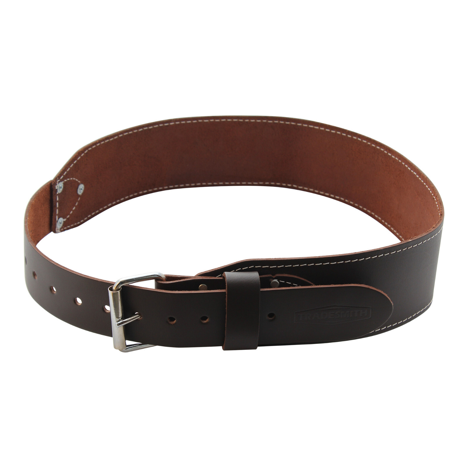TradeSmith TS4833S/M - 3" Top Grain Leather Ranger Work Belt