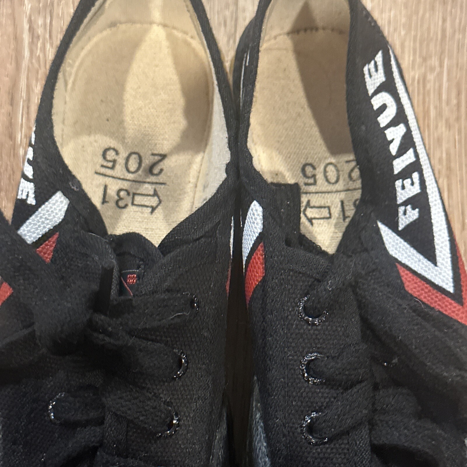 Feiyue Top One Martial Arts Shoes Black Ergonomic Wide Toe Box Play kids Size 13