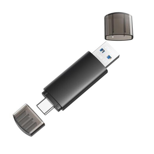 256GB USB C Flash Drive Dual USB 3.0 Flash Drive Type C + USB A 256 Gb 1 Pack