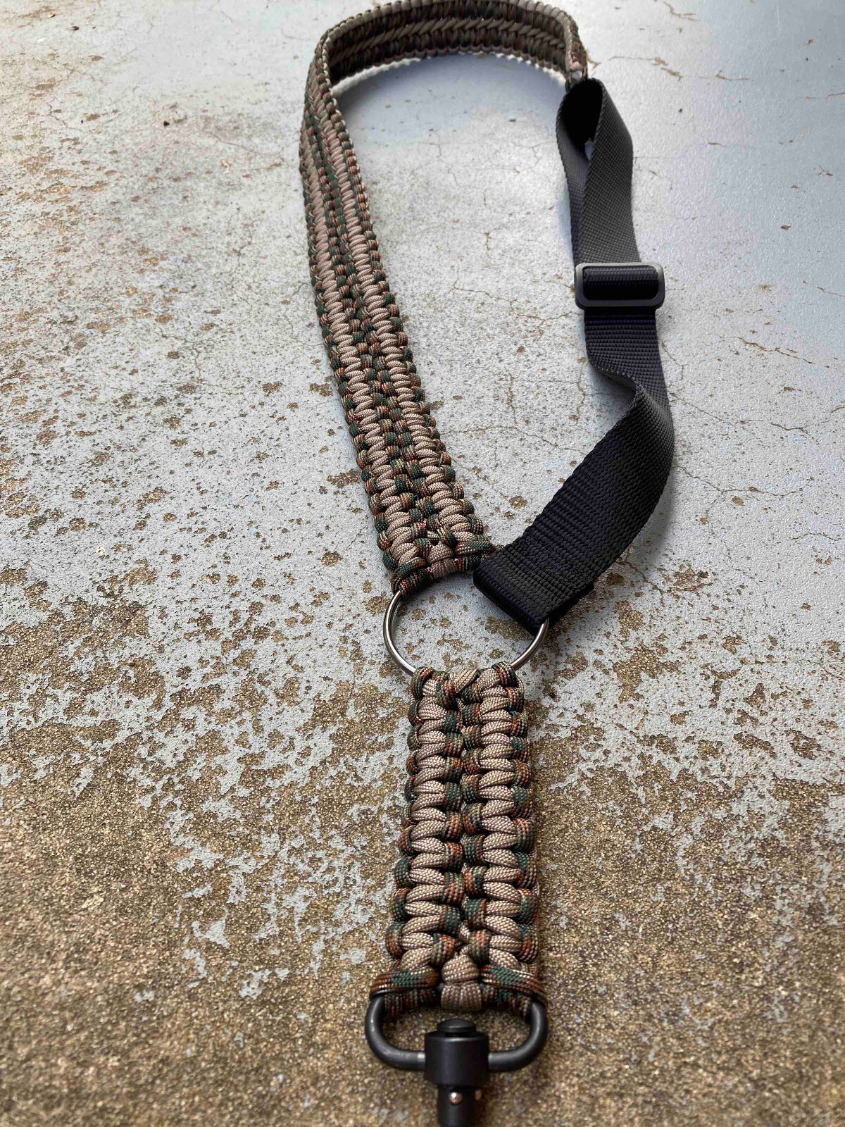 Adjustable One Point Rifle Sling Paracord Tactical, No Personalization