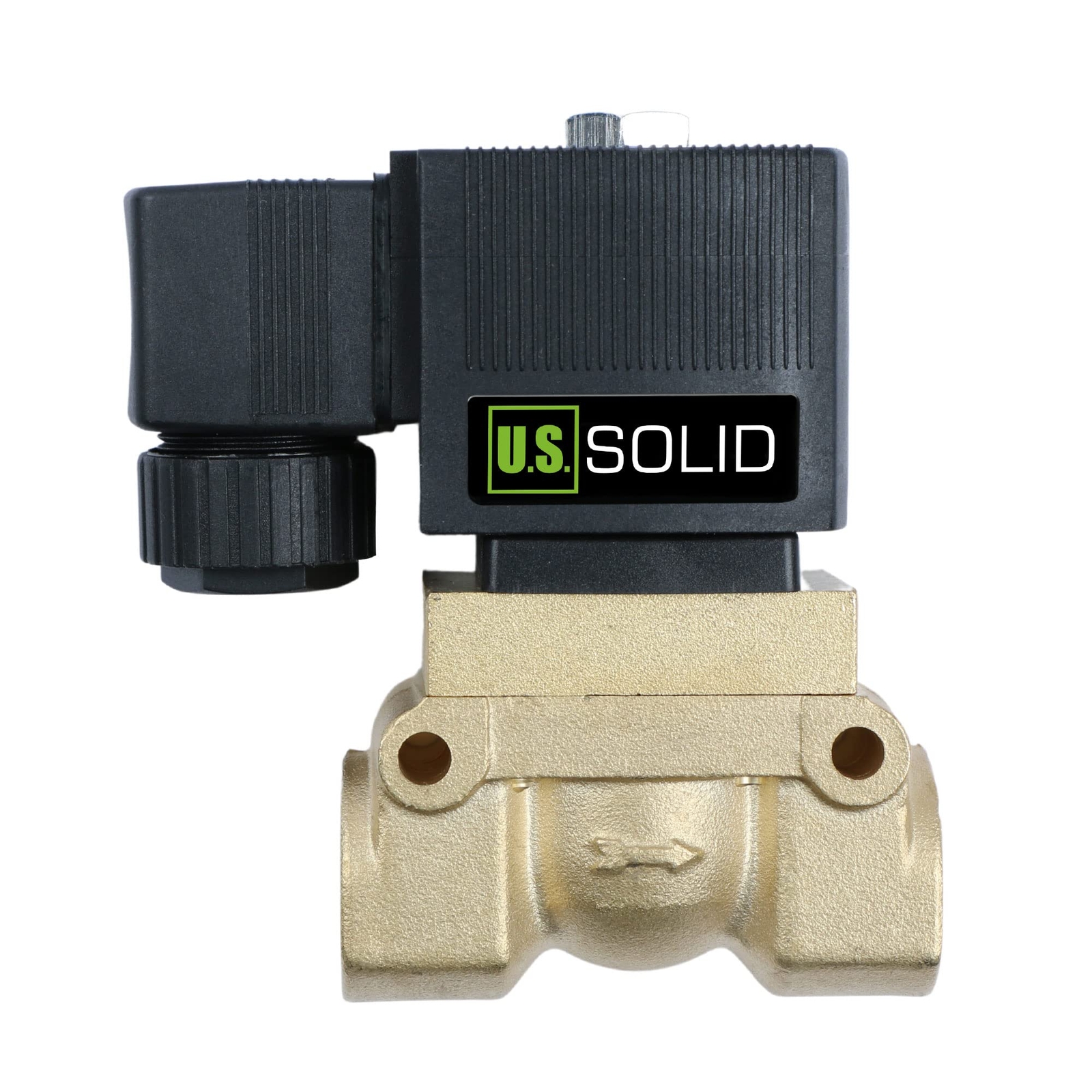 U.S. Solid High Pressure Solenoid Valve 1-50 bar 1/4 in Brass DC 12V
