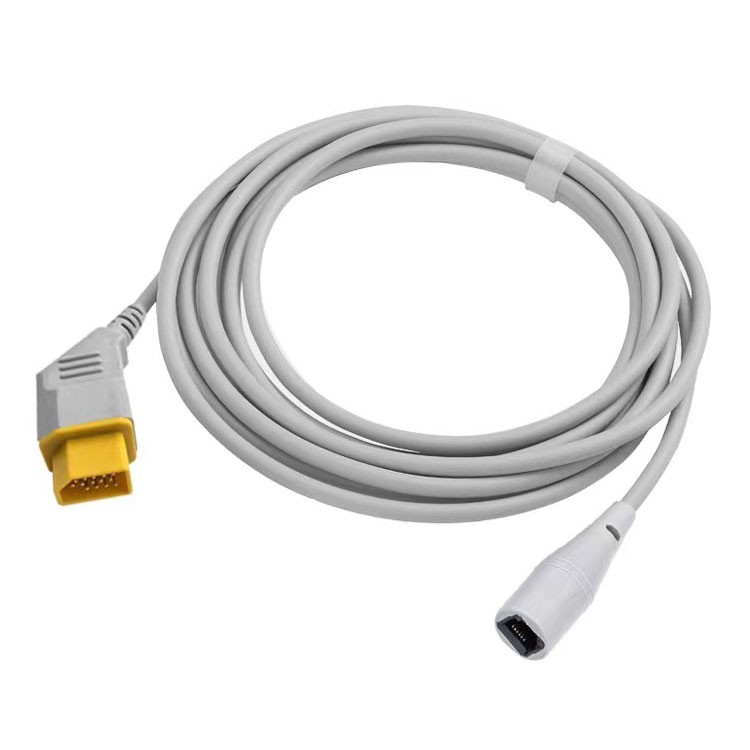Male 12-Pin IBP Adapter Cable Medex Abbott Connector Compatible Nihon Kohden