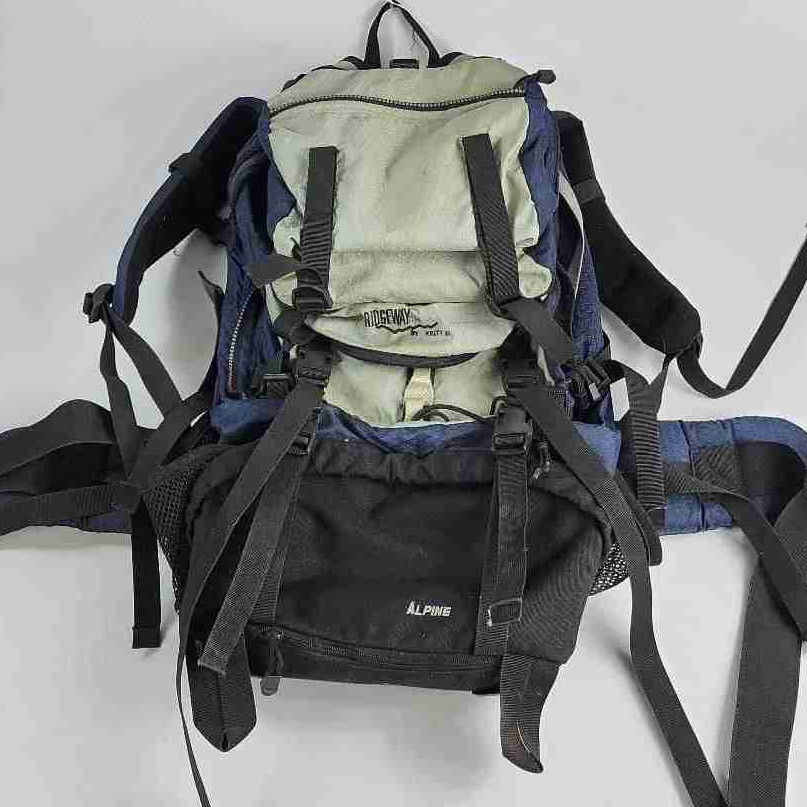 RIDGEWAY BY KELTY® Alpine Hiking Backpack Hydration Compartments Camp Bag Navy