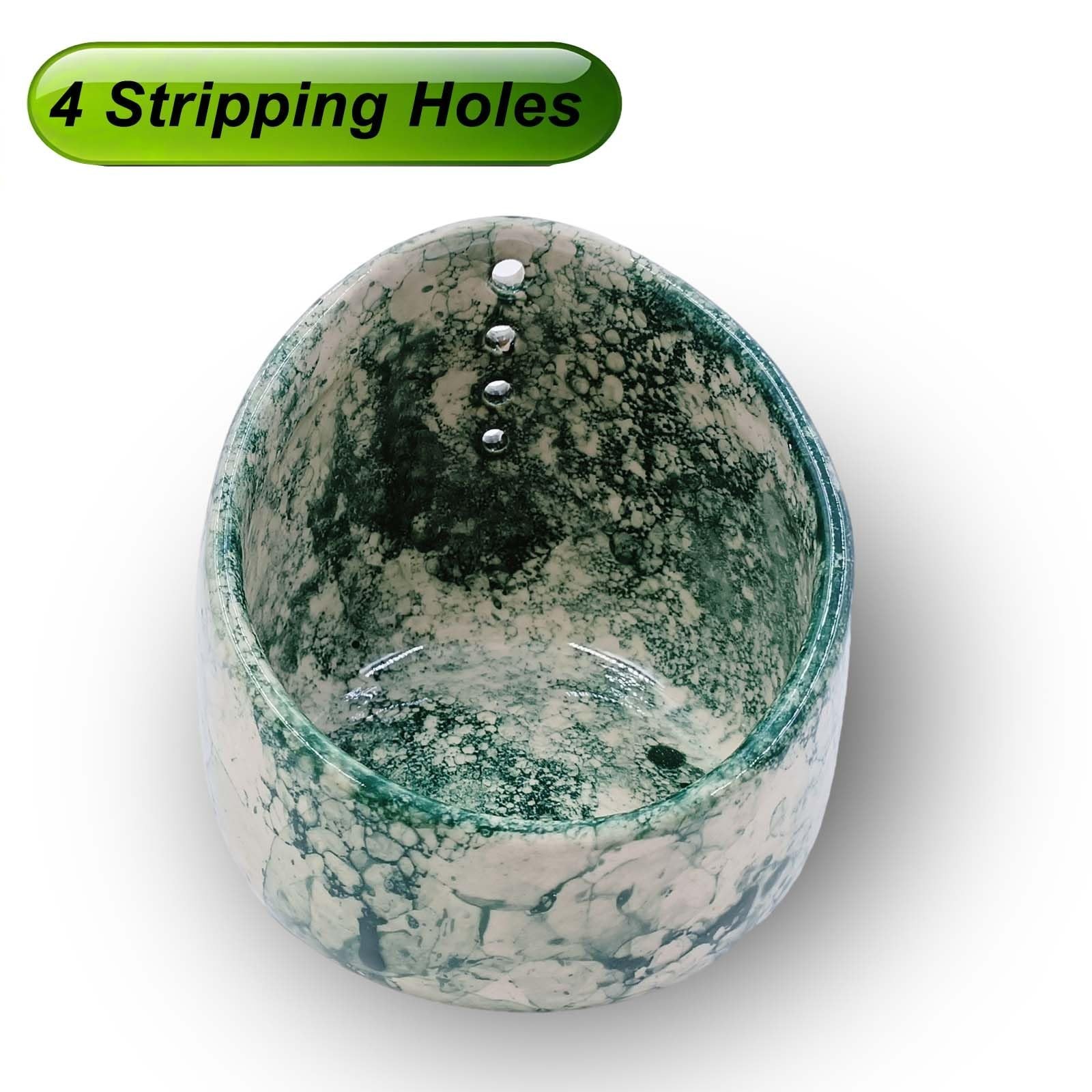 Pottery Herb Stripper Bowl Multi Size Holes Ceramic Stripping Tool Decorative...