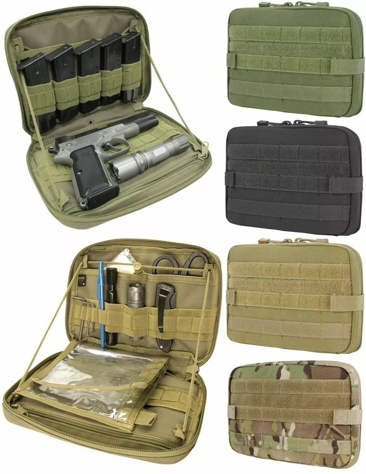 Tactical MOLLE Low Profile T&T Technical Utility Tool Duty Pouch, Condor MA54
