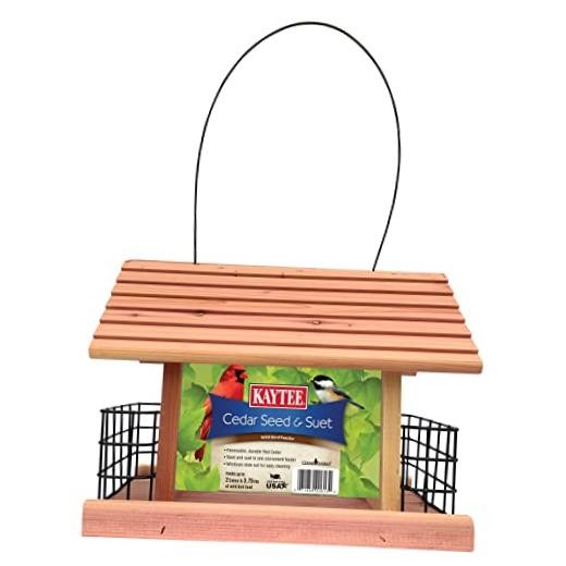 Cedar Seed and Suet Feeder