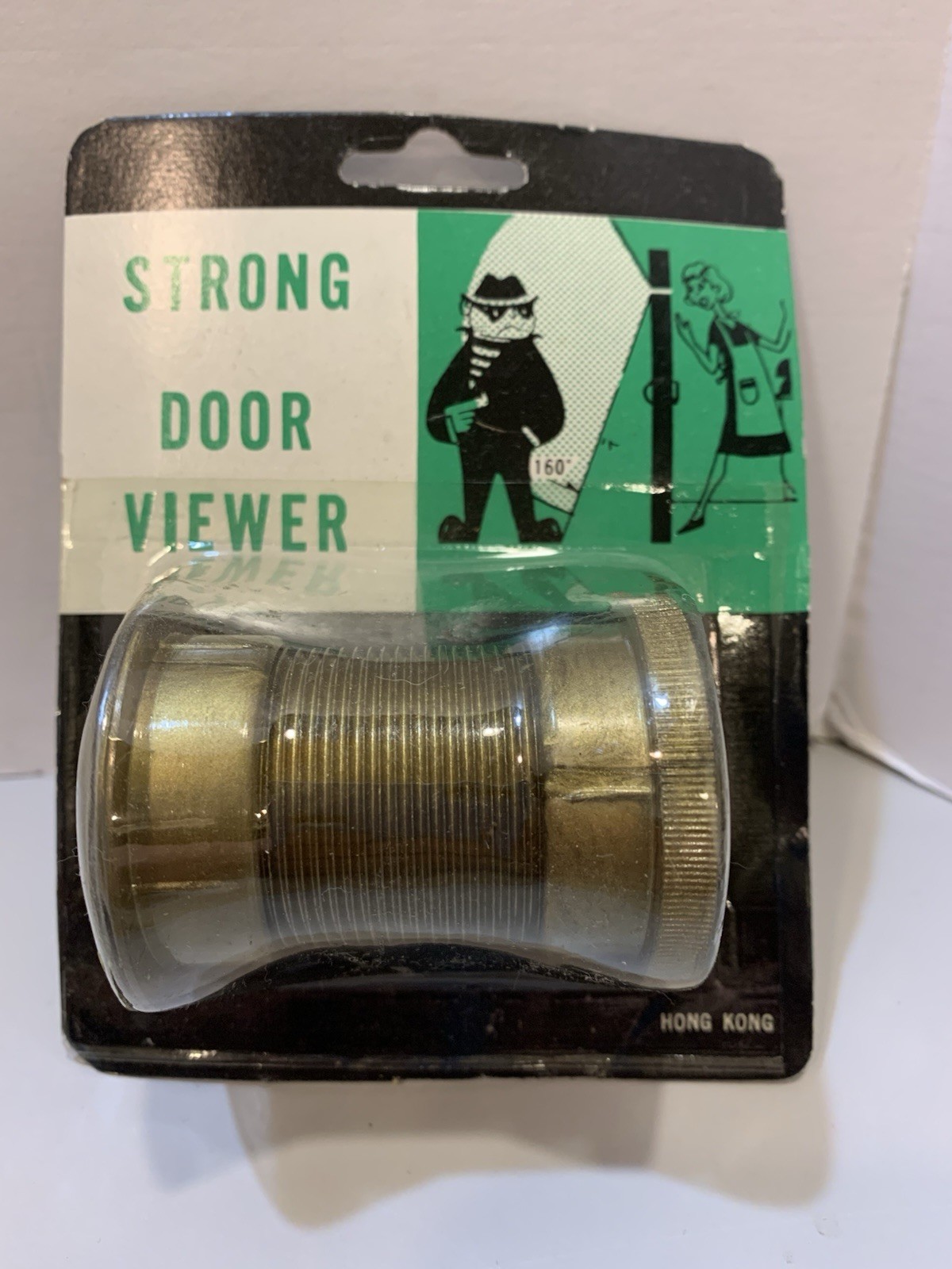 Vintage Door Viewer Peephole 160 Degree Sight Plastic Fits Doors 1 3/8 To 2 1/6