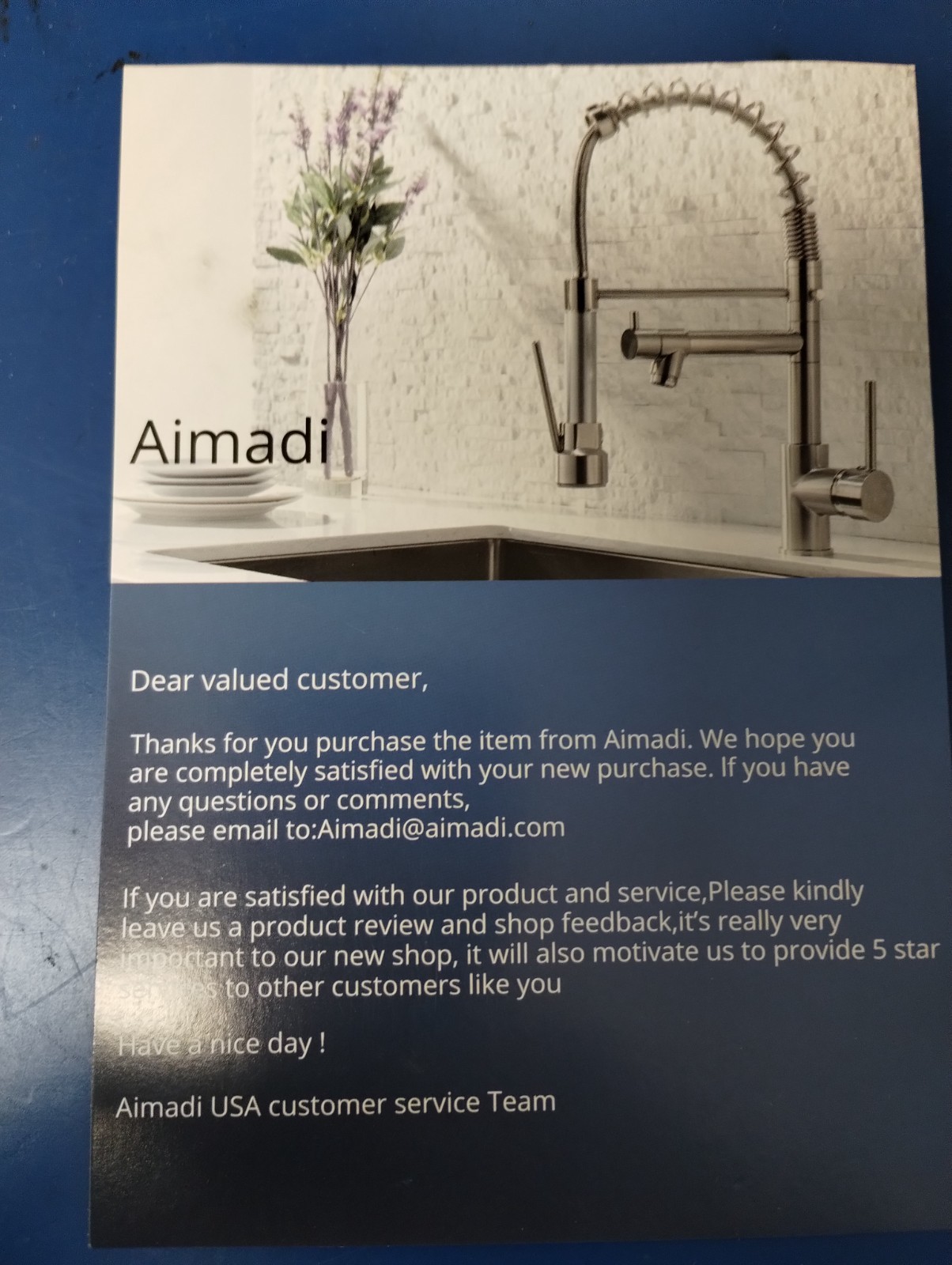 AIMAD1 Modern Kitchen Faucet Pull Down Sprayer,Stainless Steel Single Handle