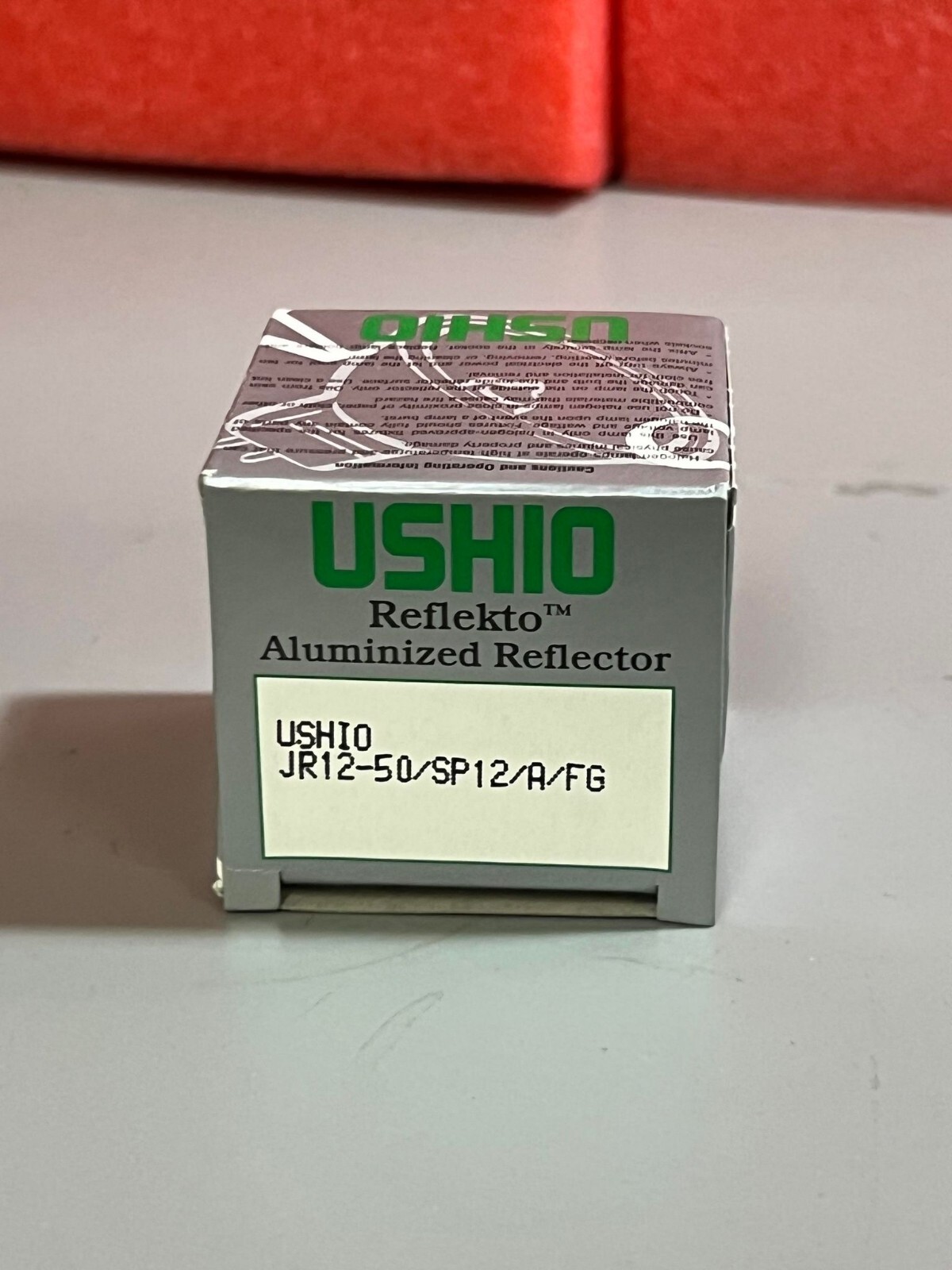 USHIO MR-16 Reflector Bulb JR12V-50/SP12/A/FG 50W GU5.3 2-PIN 12° BEAM 2" 3000K
