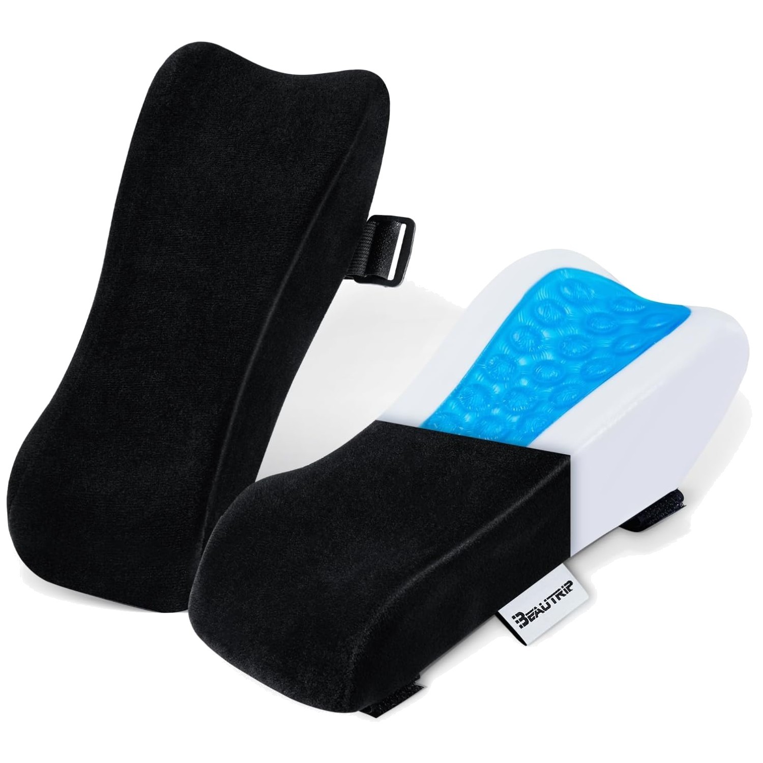 Ergonomic Armrest Cushions with Velvet Covers – Ideal for Long Sitting
