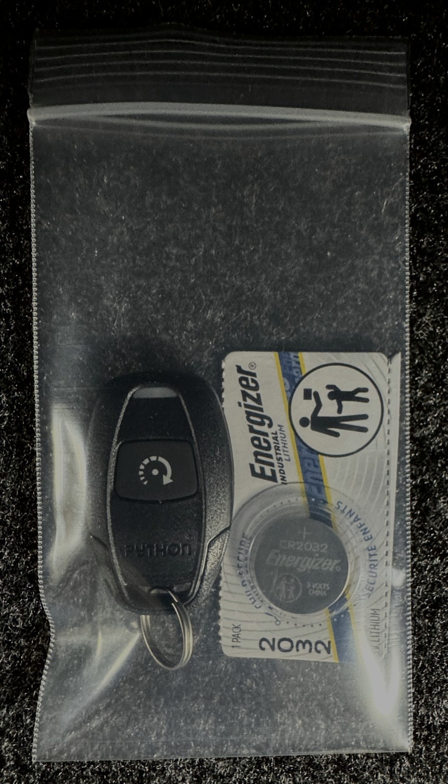 Python 7111P Remote Control fresh battery in remote with extra battery included