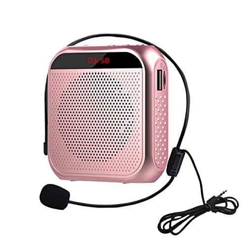 Voice Amplifier for Teachers,Rechargeable Portable Microphone 1 PCS Rose Gold