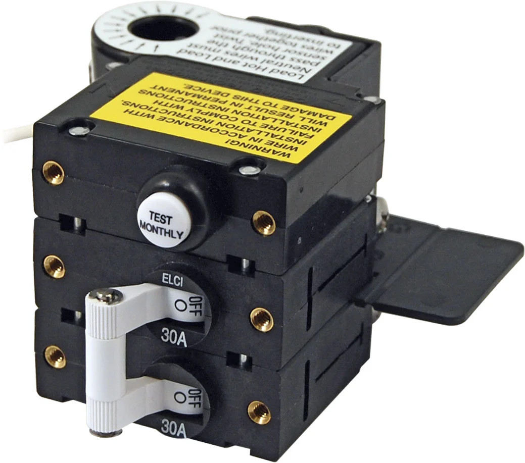 Blue Sea - 3106100-BSS - ELCI 120VAC 30A 2 Pole 30mA IP Toggle - (Pack of 1)