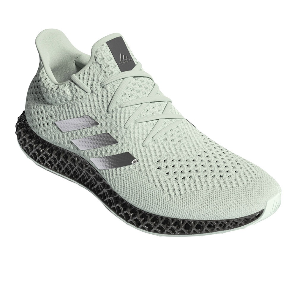 adidas 4D Futurecraft Running Mens Green Sneakers Athletic Shoes GX6603