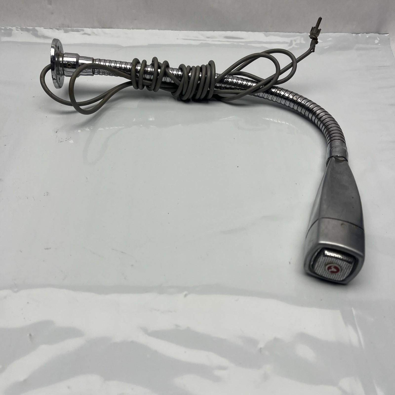 VINTAGE Square ASTATIC 332 HANDHELD MICROPHONE  With Mounting Stand