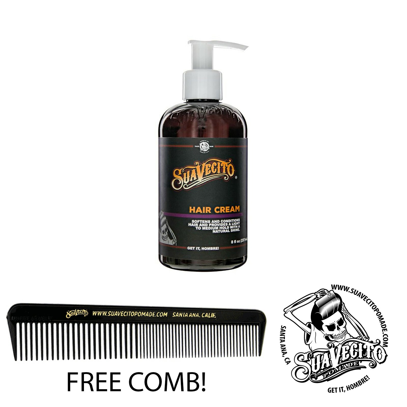Suavecito Hair Cream 8 oz. Pump Bottle