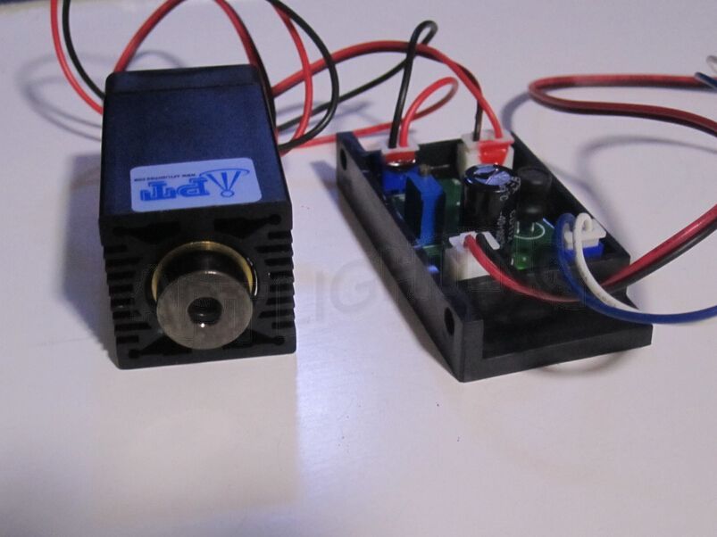 Focusable high power 200mW 405nm Purple Laser Module 12V input continuous work