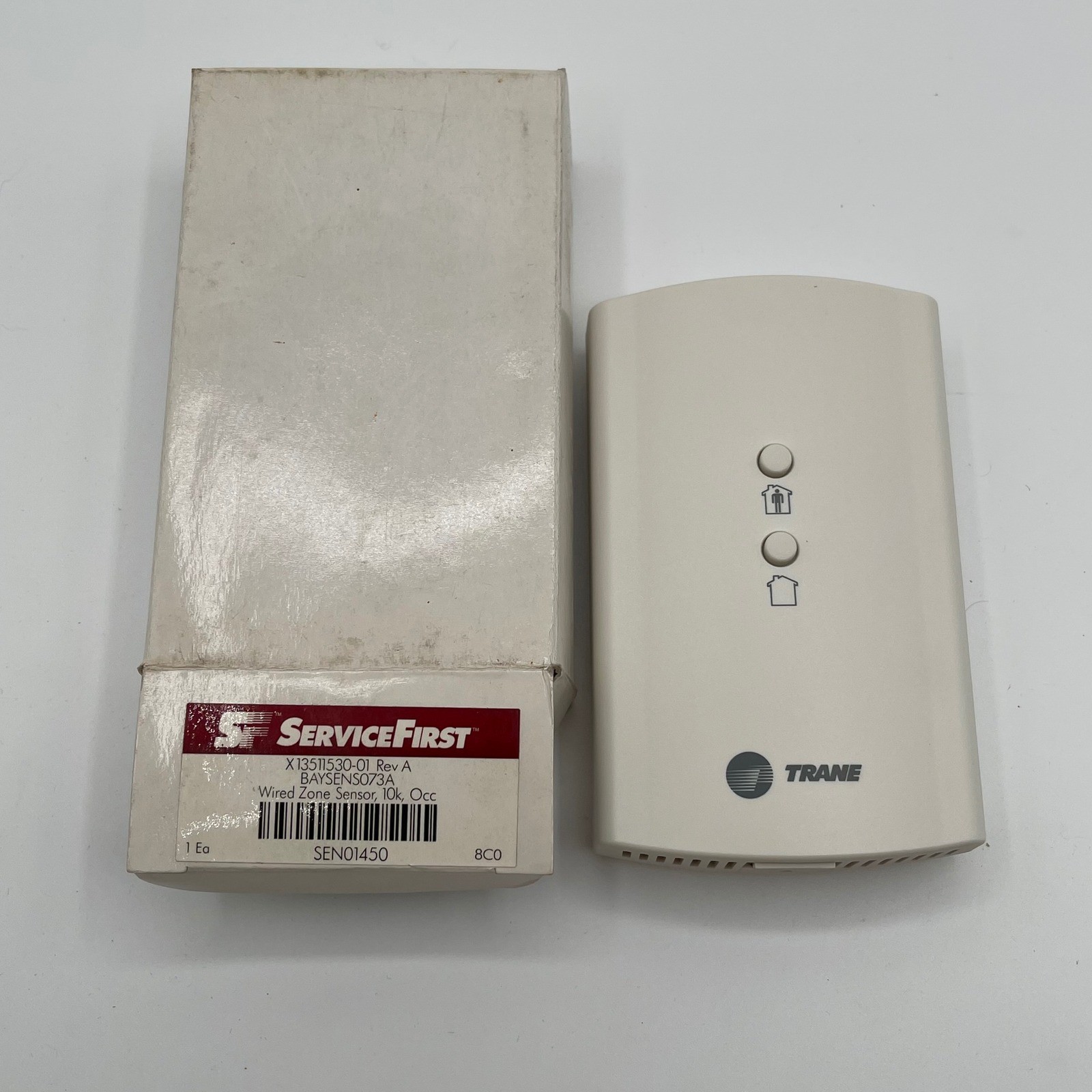 Trane ServiceFirst Wired Zone Sensor BAYSENS073A SEN01450 10k Occ White