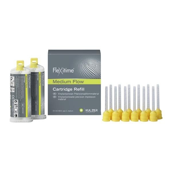 Kulzer 40005041 Flexitime Medium VPS Material Cartridges 2/Bx 50mL EXP Mar 2027
