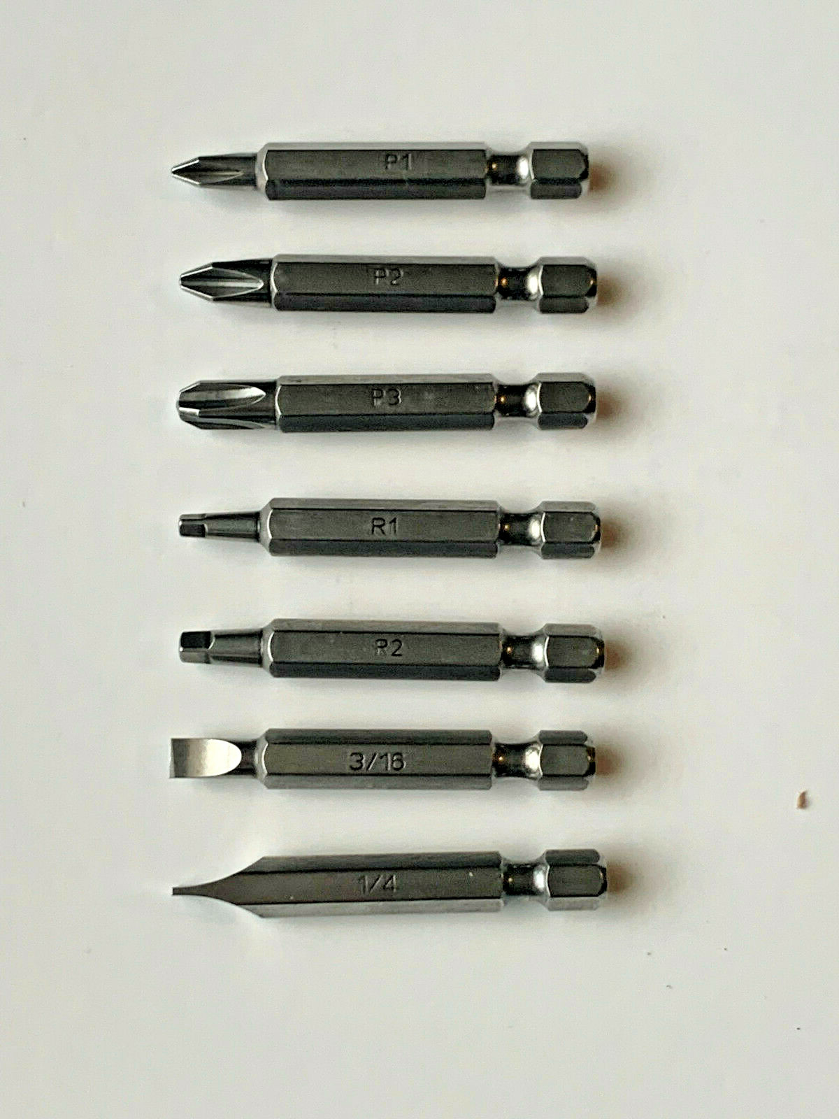 PICQUIC - Dash 7 Replacement Bits - 7 Bits - 1/4" hex - 2" long