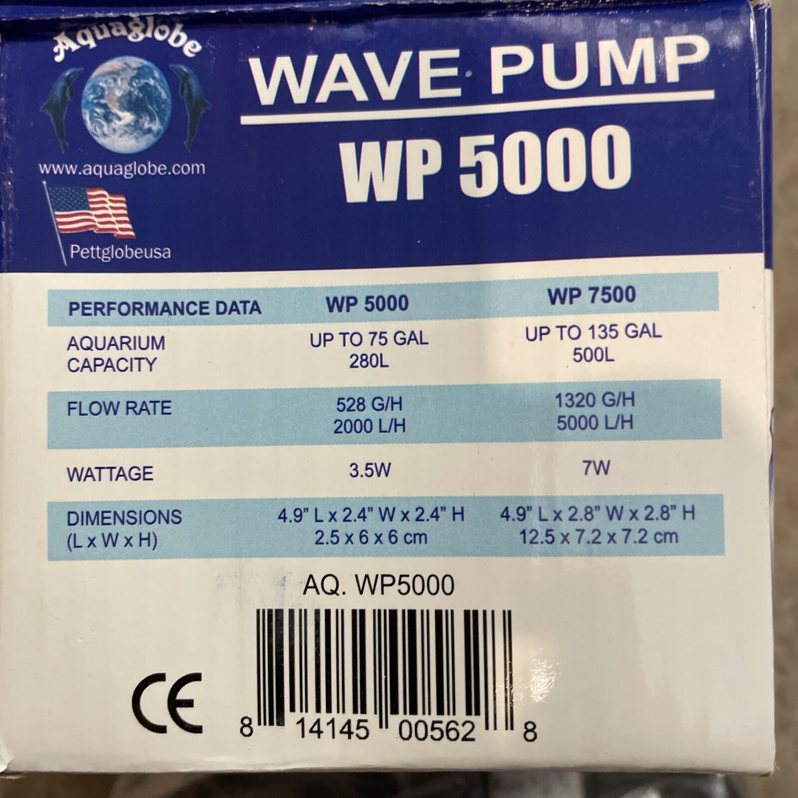 Aquaglobe Wave Aquarium Circulation Pump wp 5000