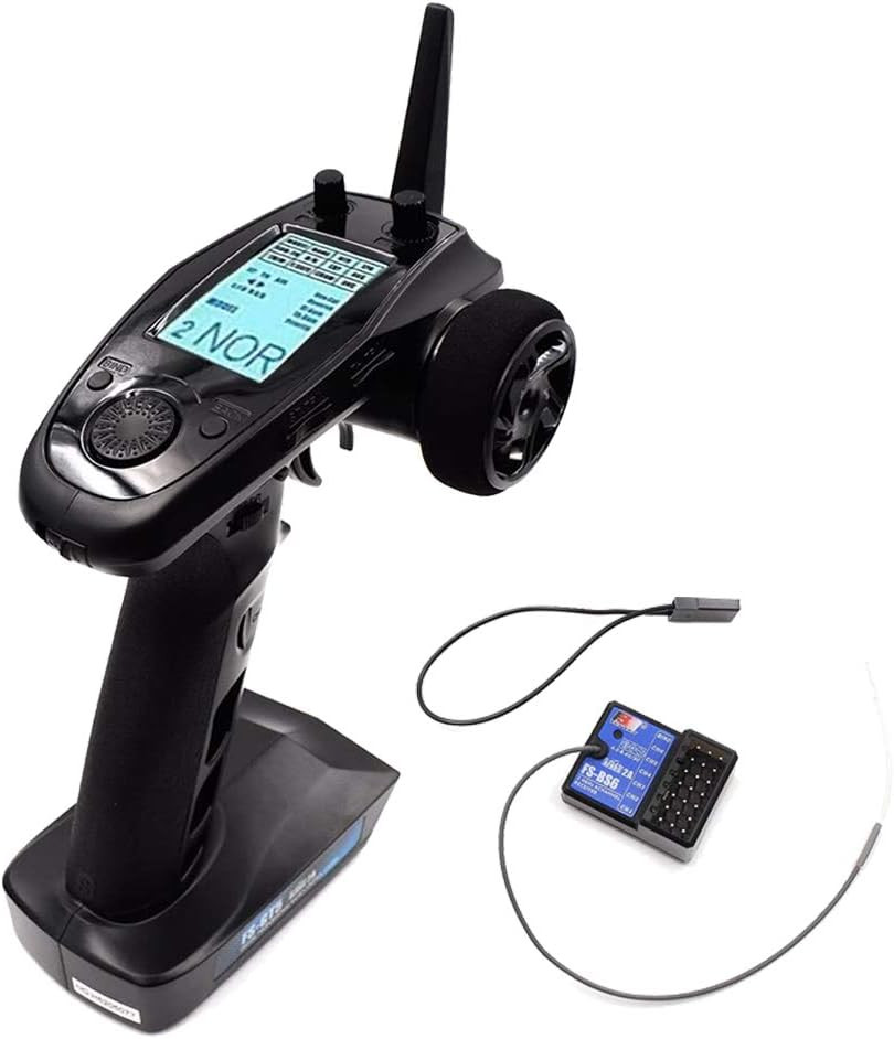 Flysky FS-GT5 2.4Ghz 6CH AFHDS RC Transmitter with FS-BS6 Receiver for RC Car Bo