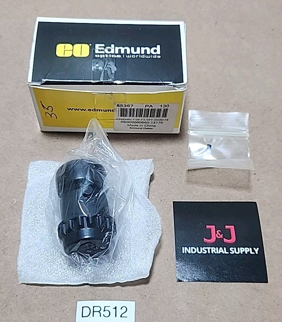 *NEW SURPLUS* Edmund Optics LEC-CFF35-F8 Vision Lens 35mm F8 114-1387R +Warranty