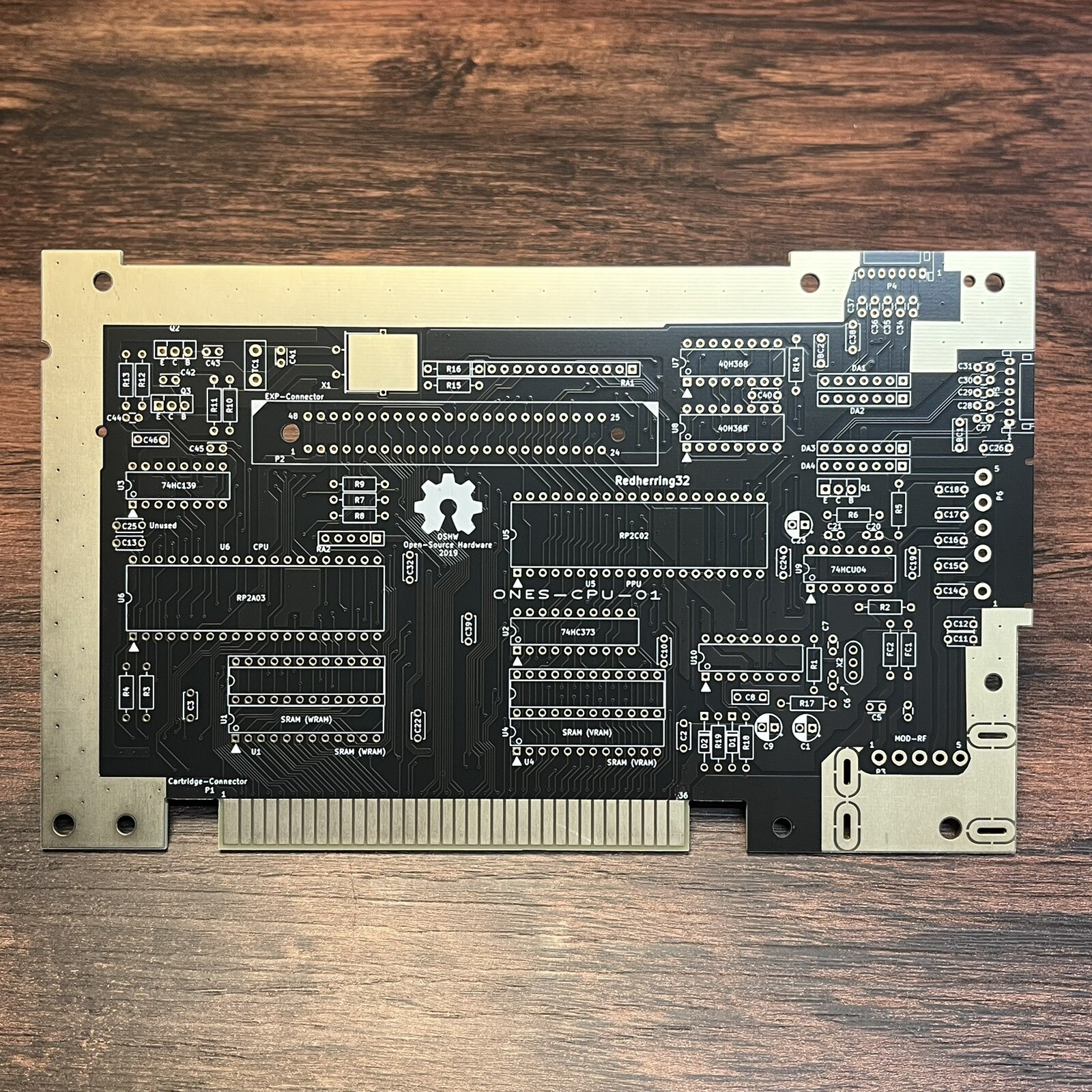 NES Nintendo OpenTendo Open Source Motherboard Silkscreen Issue READ NEW