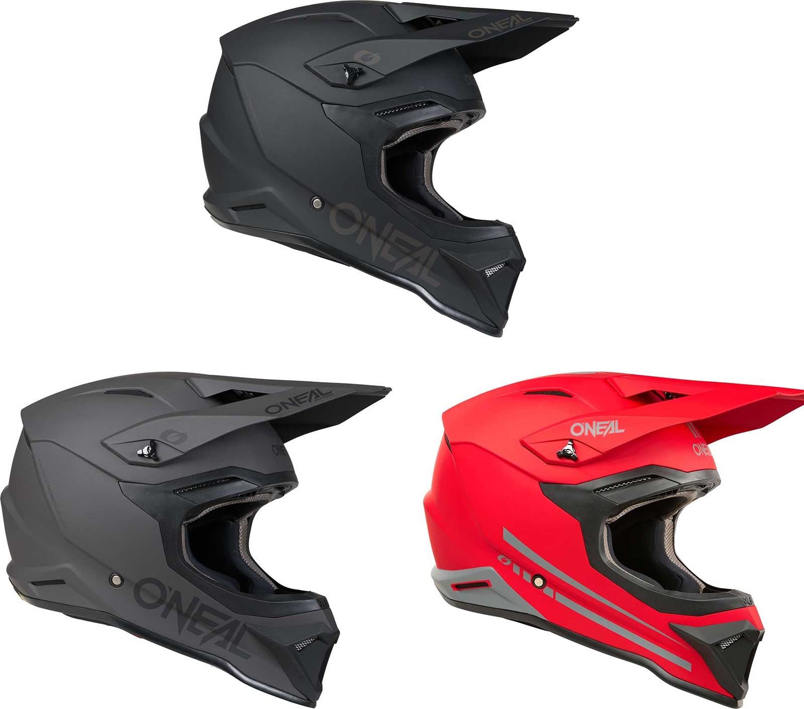 O'Neal 4 SRS Solid Helmet - Motocross Dirt Bike Offroad Adult