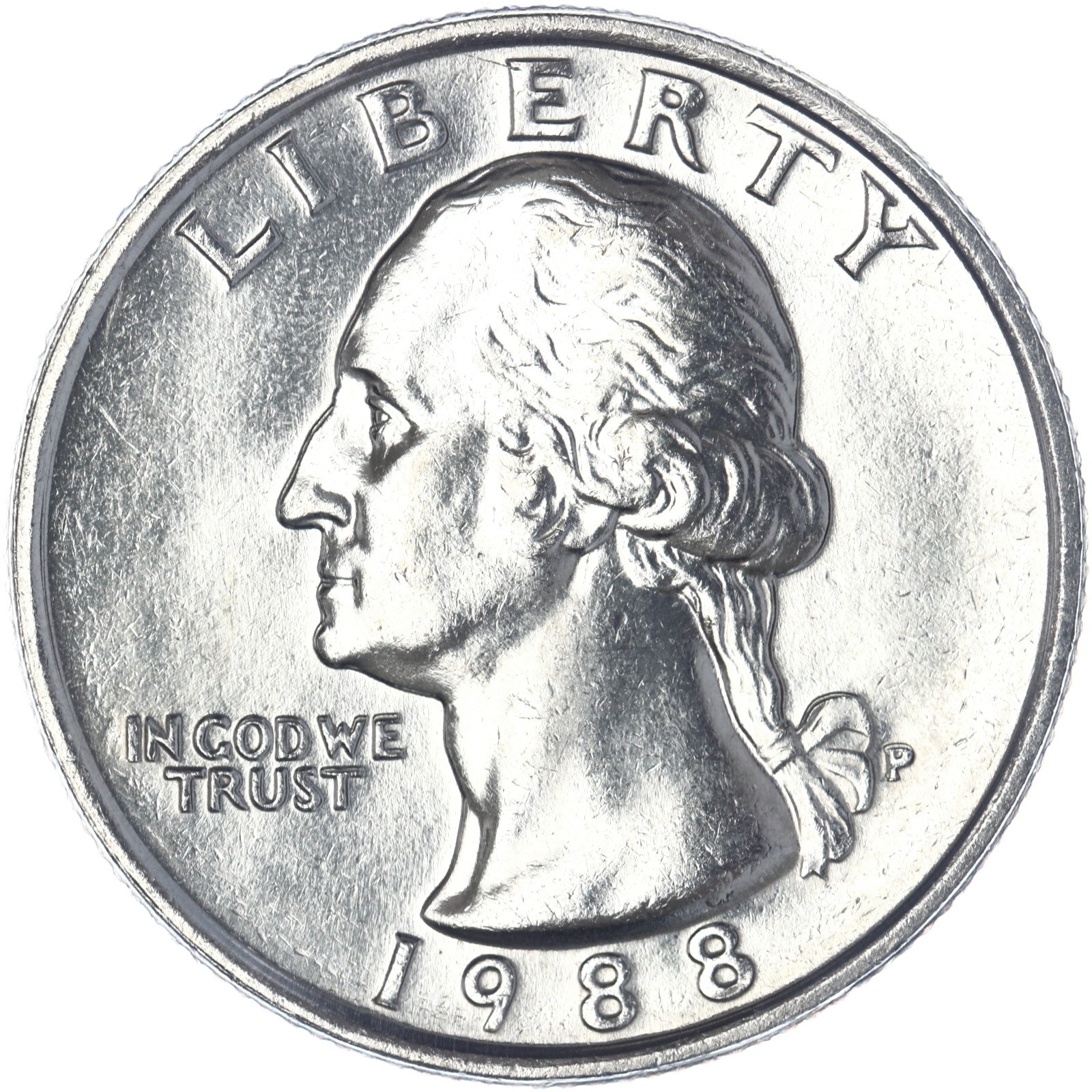 1988 P Washington Quarter Gem BU US Coin See Pics E057