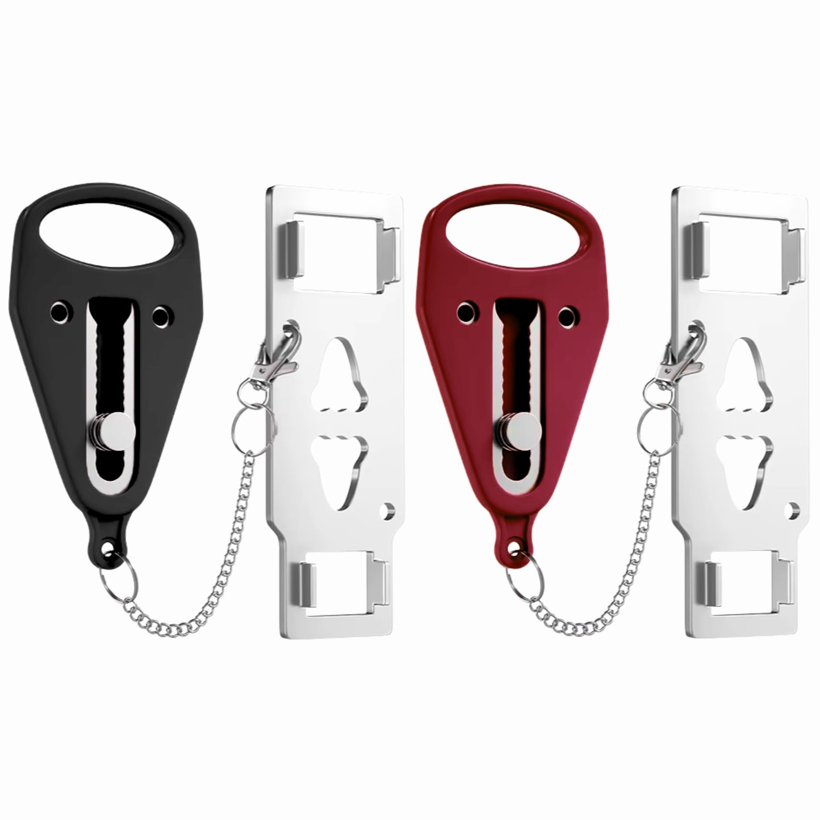 Portable Door Lock 2 Pack for Travel – Hotel Door Locks for Travelers – Door ...