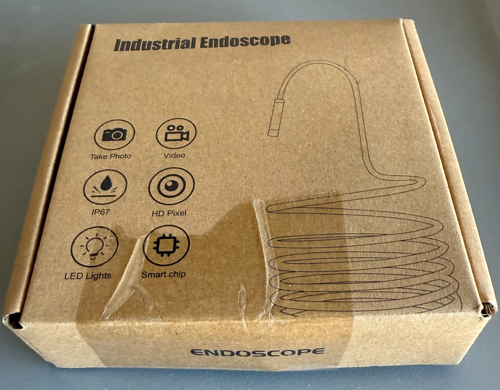 Industrial Scope Endoscope wire hd camera video iphone ipad ip67 led hd light