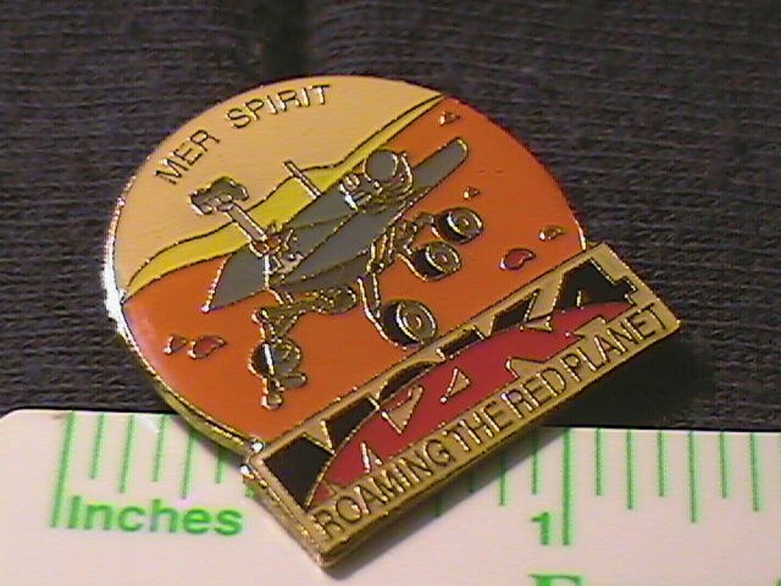 NASA MARS EXPLORATION ROVER MER SPIRIT MISSION 2003 LAPEL PIN w/Butterfly Clip