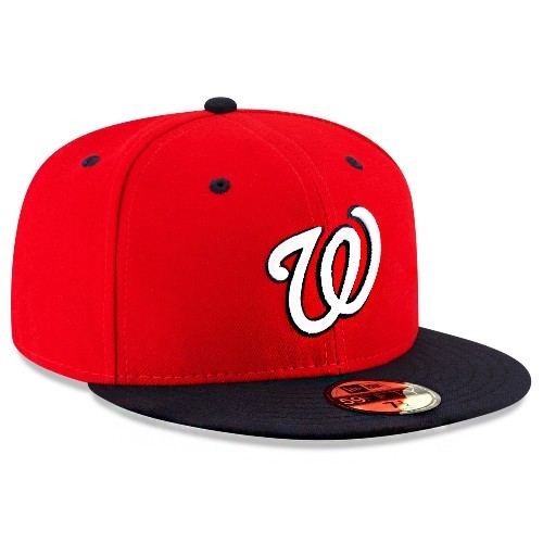New Era Washington Nationals Fitted Hat MLB Authentic 2 Tone ALT2 Size 7 3/4