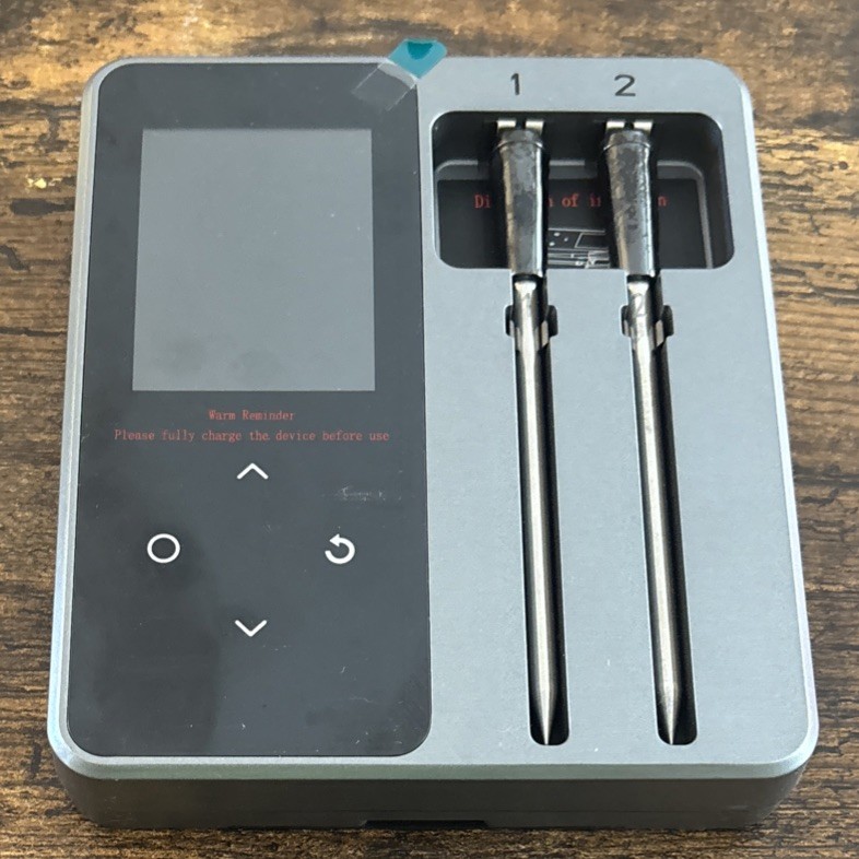 Smart Wireless BT Meat Thermometer 2 Probes 6 Sensors Instant Read App Control