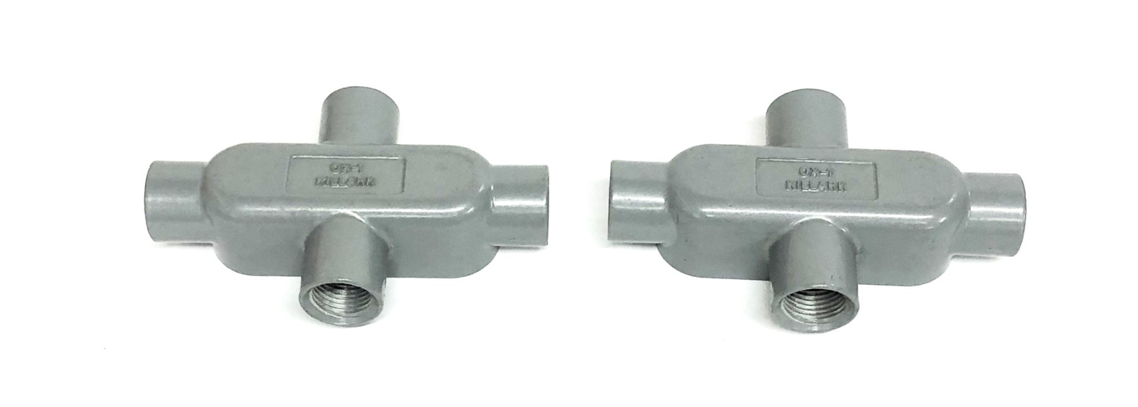 Killark OX- 1 4-Way VOL. 3.8 CU.IN Conduit Outlet 0159002 [Lot of 2] NOS