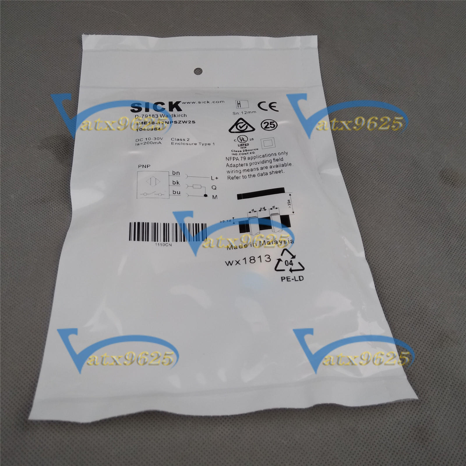 ONE SICK IME18-12NPSZW2S Inductive Proximity Sensors