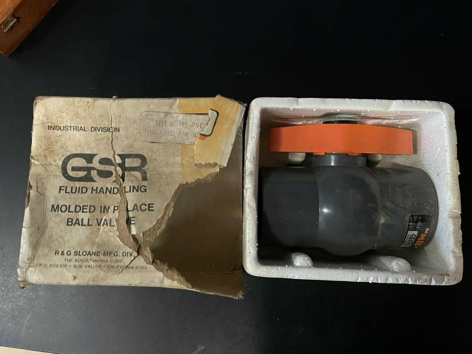MIP PVC-I 150 PSI GSR Fluid Handling Valve New SIZE 2" IPS-PVC 1 THREADED