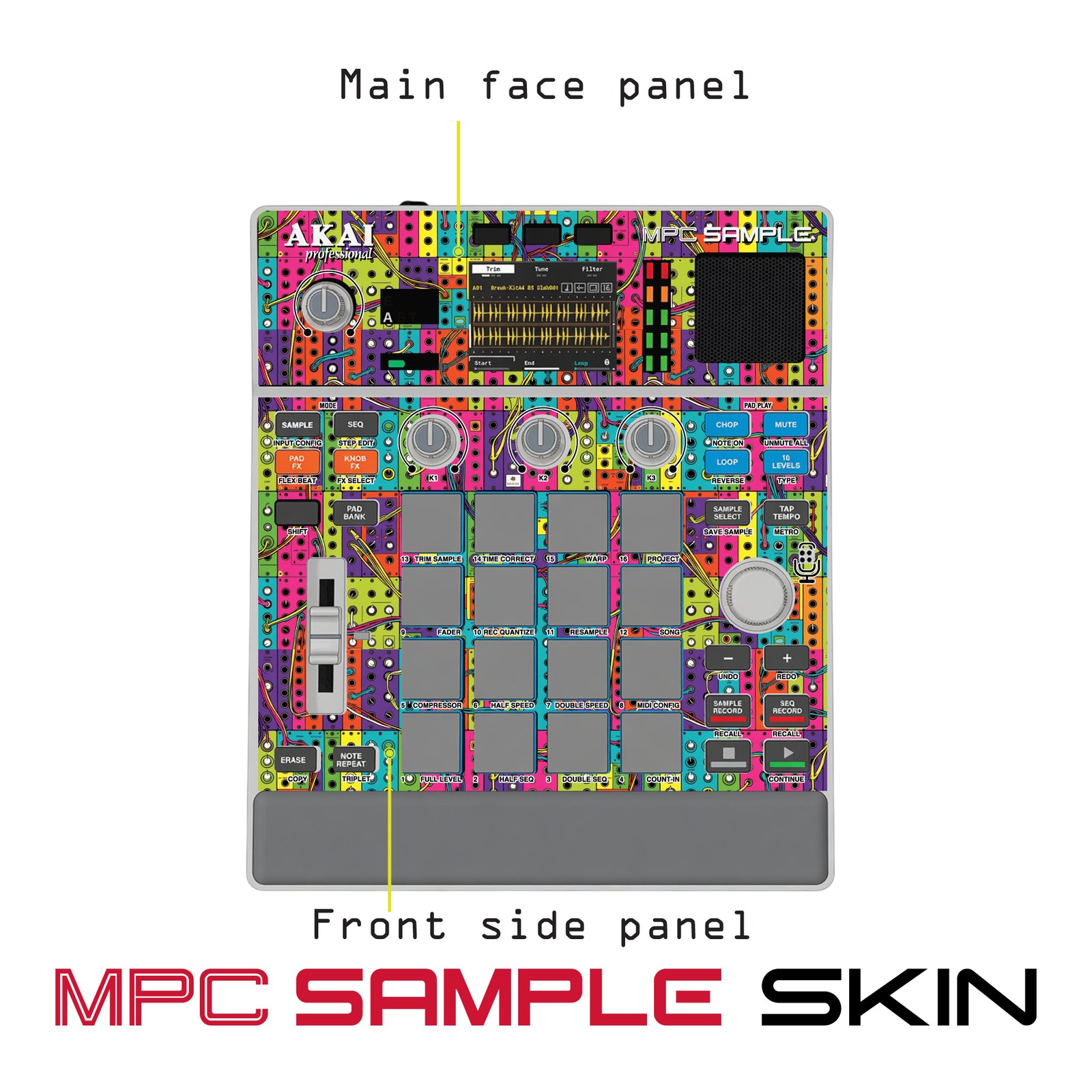 Akai MPC Sample Skin / prism riot