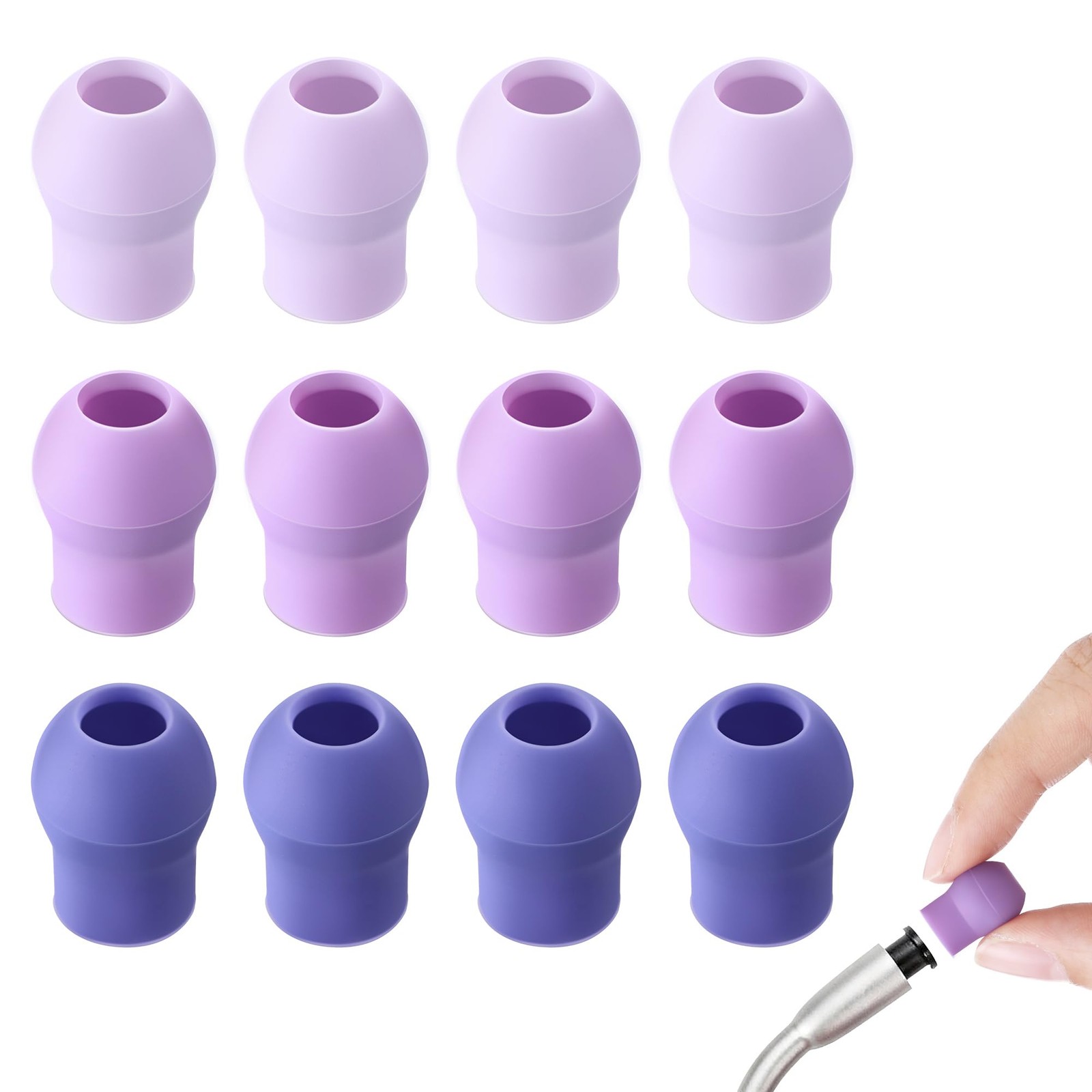 12 Pcs Digital Stethoscope Silicone Ear Tips for EKO CORE 500, Echo Accessories