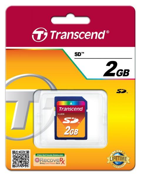 5 Pack Transcend 2GB SD Secure Digital Memory Cards for Older Cameras