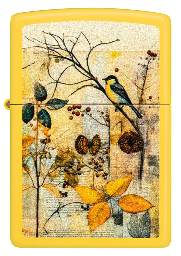 Zippo Scrapbook Bird Design Color Image Sunflower 46580