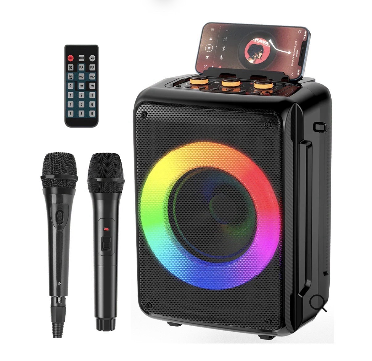 JYX D13 Portable Karaoke Machine with 2 Microphones - New