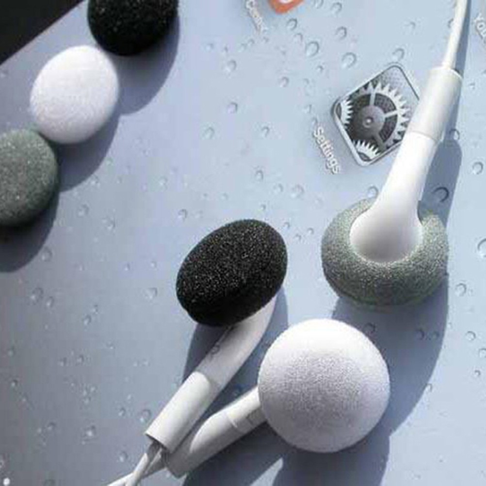 10Pcs Elastic Black Sponge Earphone Covers Durable Reusable Earbud Pads