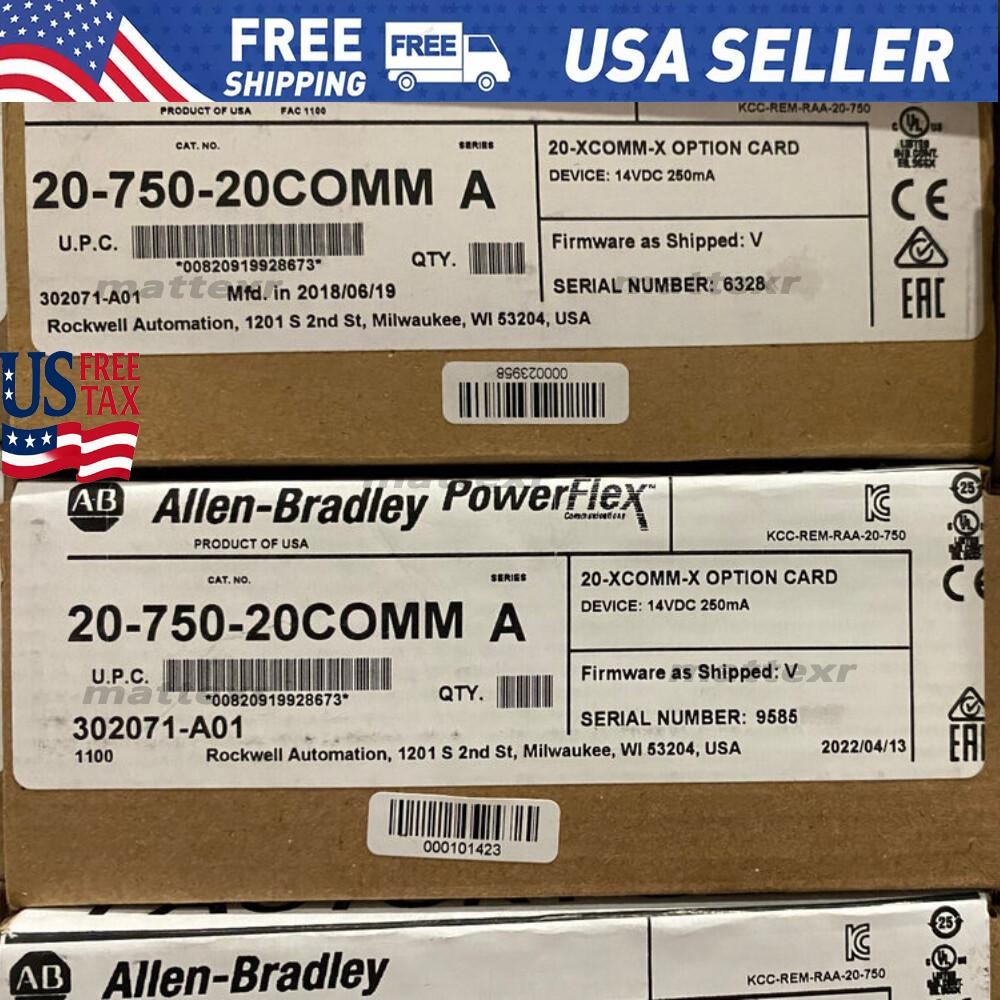 New AB 20-750-20COMM PowerFlex Inverter Communication Card US Free Tax