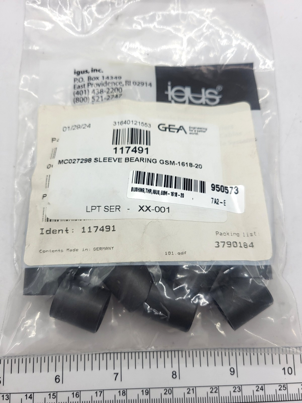 LOT OF 14, GSM-1618-20 SLEEVE BEARING, MC027298, 0584G