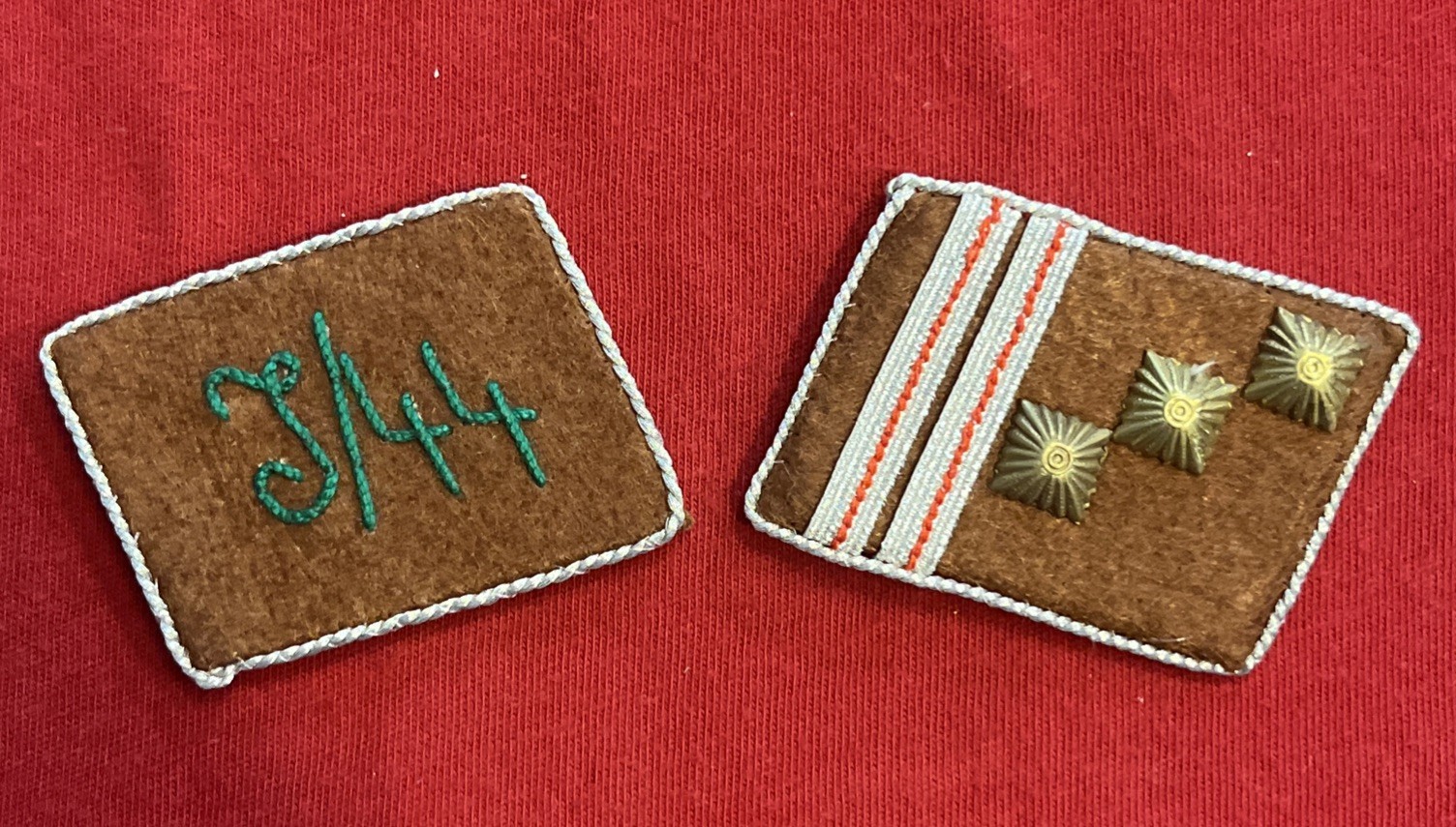 WW2 WWII German Stormtroopers Brownshirts Military collar tabs patches W RZM Tag