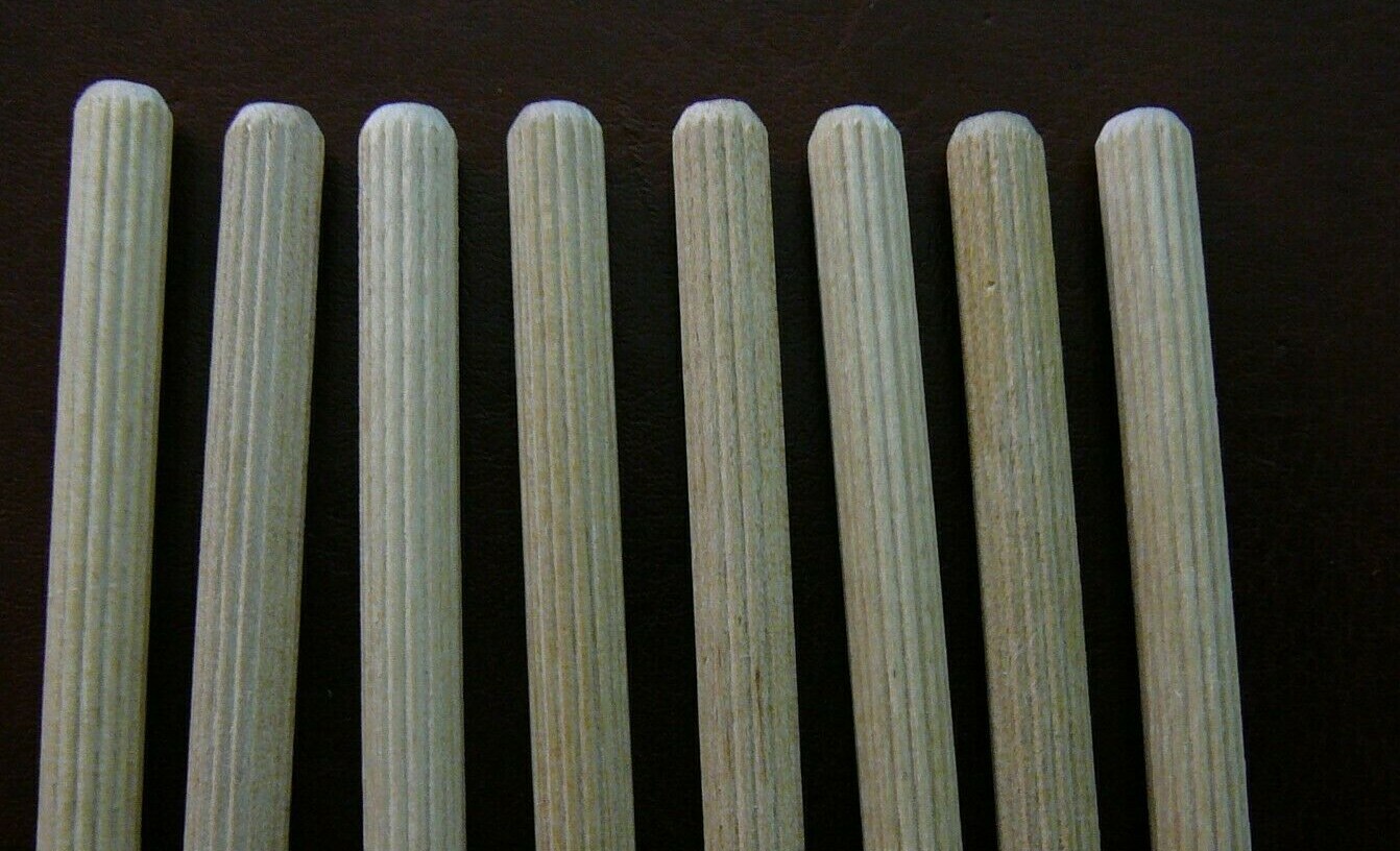 12 Ikea Wood Dowels, 8 mm wide x 50 mm long, Part # 101356, Fit Aspelund, Nornas